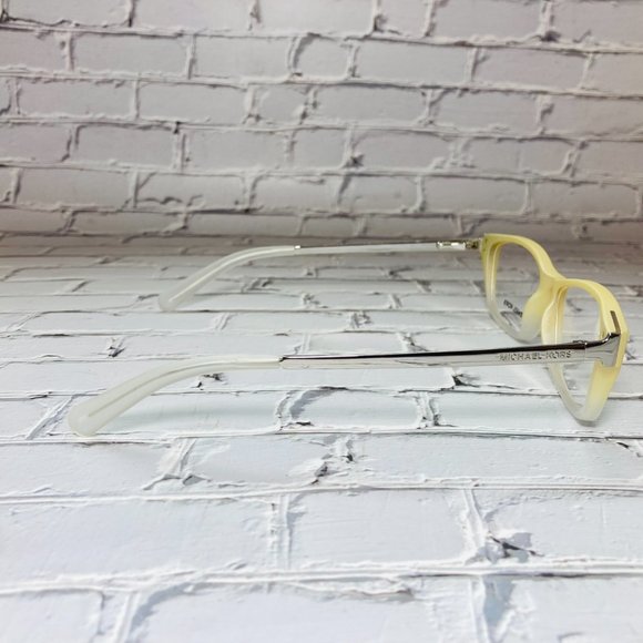 Michael Kors Rectangular Ivory Silver Eyeglasses Frames NWOT - Picture 6 of 12